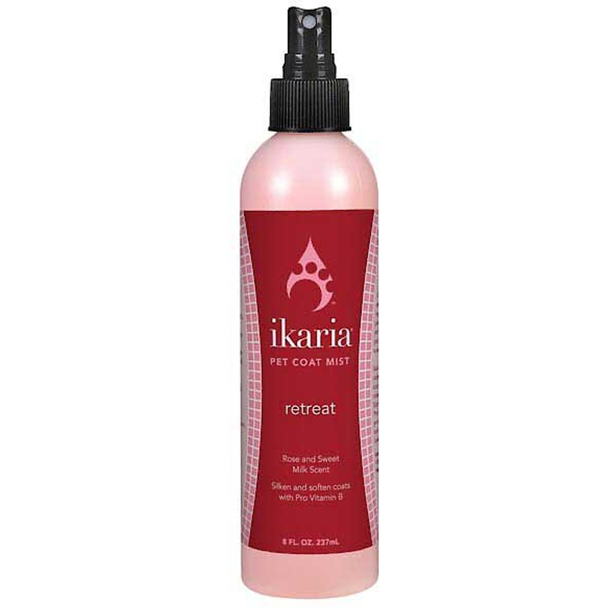 Ikaria Retreat Rose & Sweet Milk Scent Coat Mist Dog & Cat Conditioner, 8-fl oz bottle