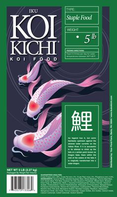 Show full view: IKU KOI KICHI Staple Koi Fish Food, 5-lb bag slide 2 of 2