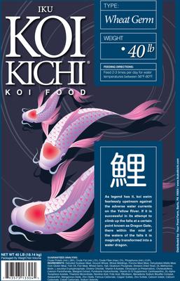 Show full view: IKU KOI KICHI Wheat Germ Koi Fish Food, 40-lb bucket slide 2 of 3