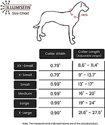 Illumiseen LED USB Rechargeable Nylon Dog Collar, Pink, Small: 13 to 17-in neck slide 2 of 6