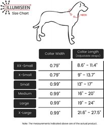 Illumiseen LED USB Rechargeable Nylon Dog Collar, Pink, X-Large: 21.6 to 27.5-in neck slide 2 of 6