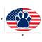 Show in main carousel: Imagine This Company American Flag Paw Print Magnet, Oval Shape slide 2 of 5