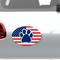 Show in main carousel: Imagine This Company American Flag Paw Print Magnet, Oval Shape slide 3 of 5