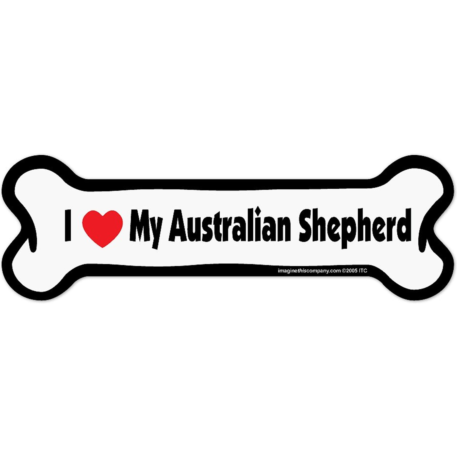 Imagine This Company Bone Magnet, Australian Shepherd
