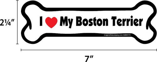 Show full view: Imagine This Company Bone Magnet, Boston Terrier slide 2 of 6