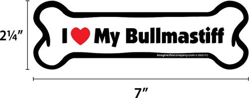 Show full view: Imagine This Company Bone Magnet, Bullmastiff slide 3 of 6