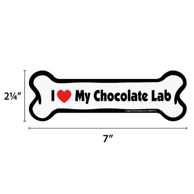 Show full view: Imagine This Company Bone Magnet, Chocolate Lab slide 2 of 6