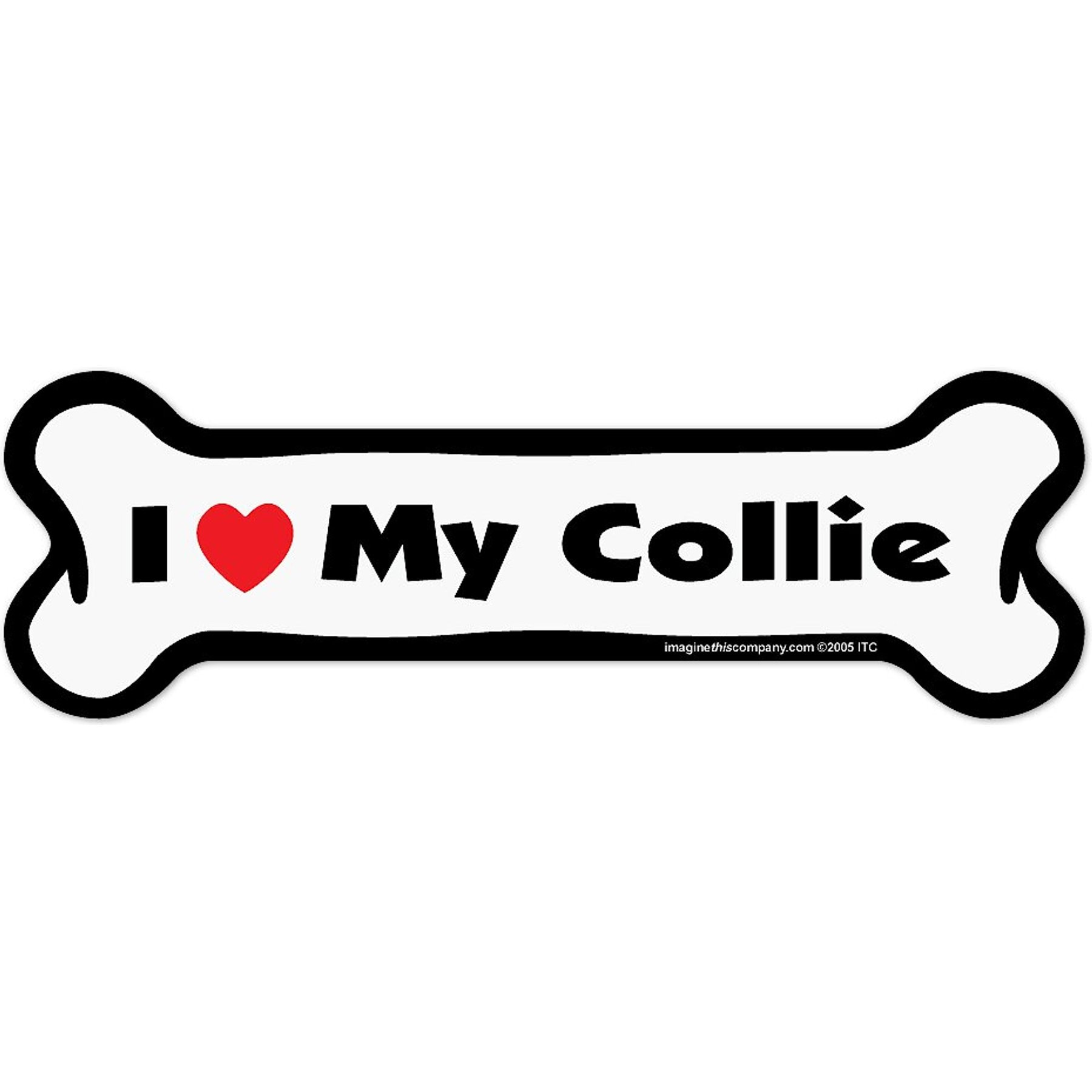 Imagine This Company Bone Magnet, Collie