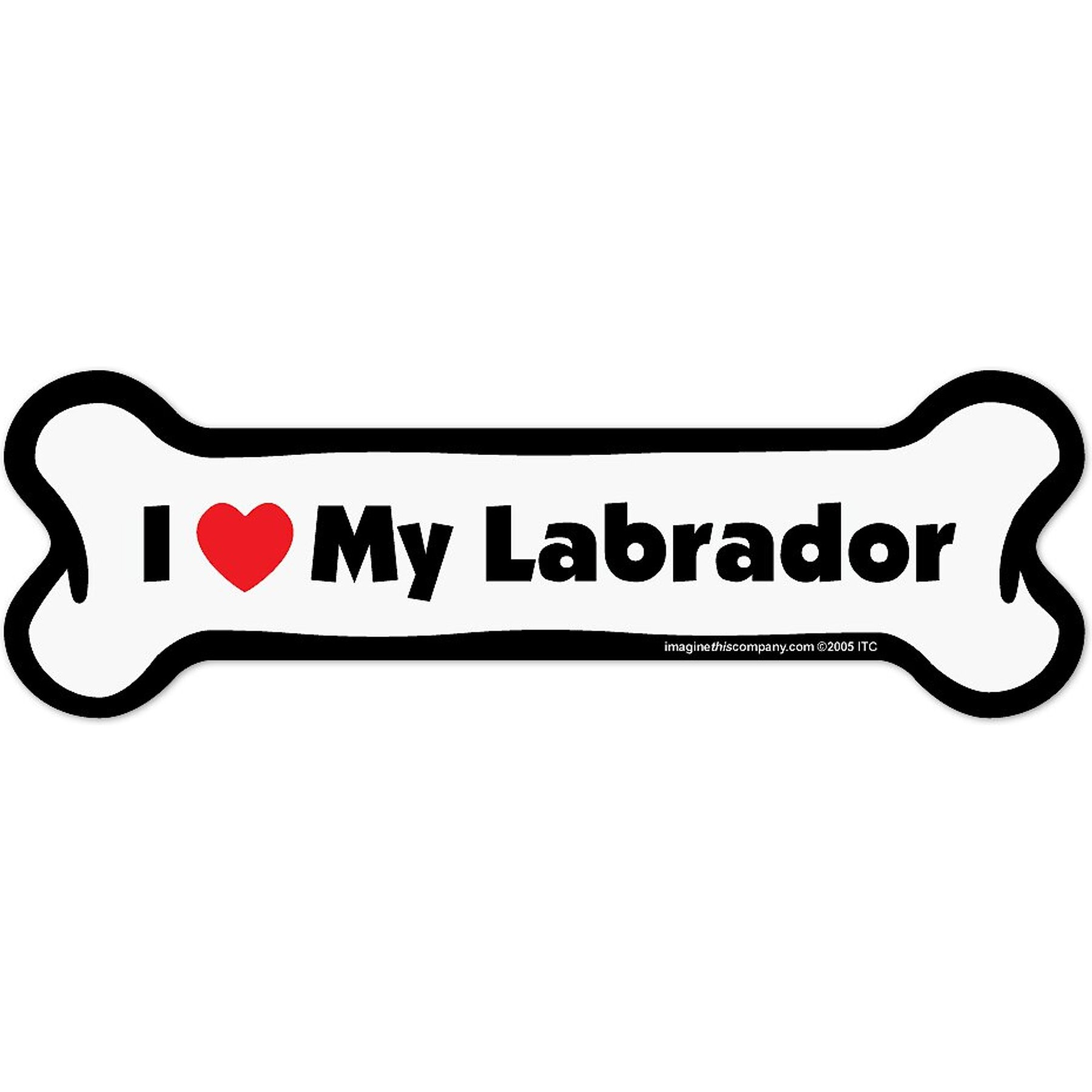 Imagine This Company Bone Magnet, Labrador