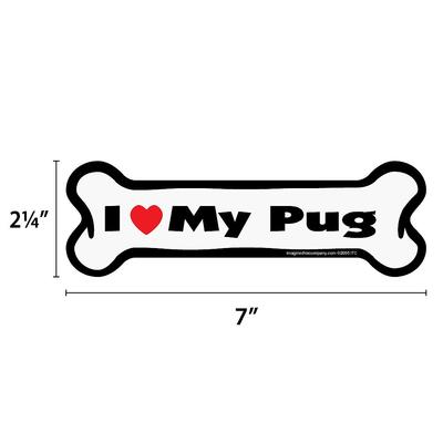 Show full view: Imagine This Company Bone Magnet, Pug slide 2 of 5