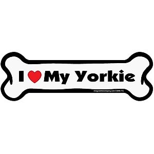 Imagine This Company Bone Magnet, Yorkie