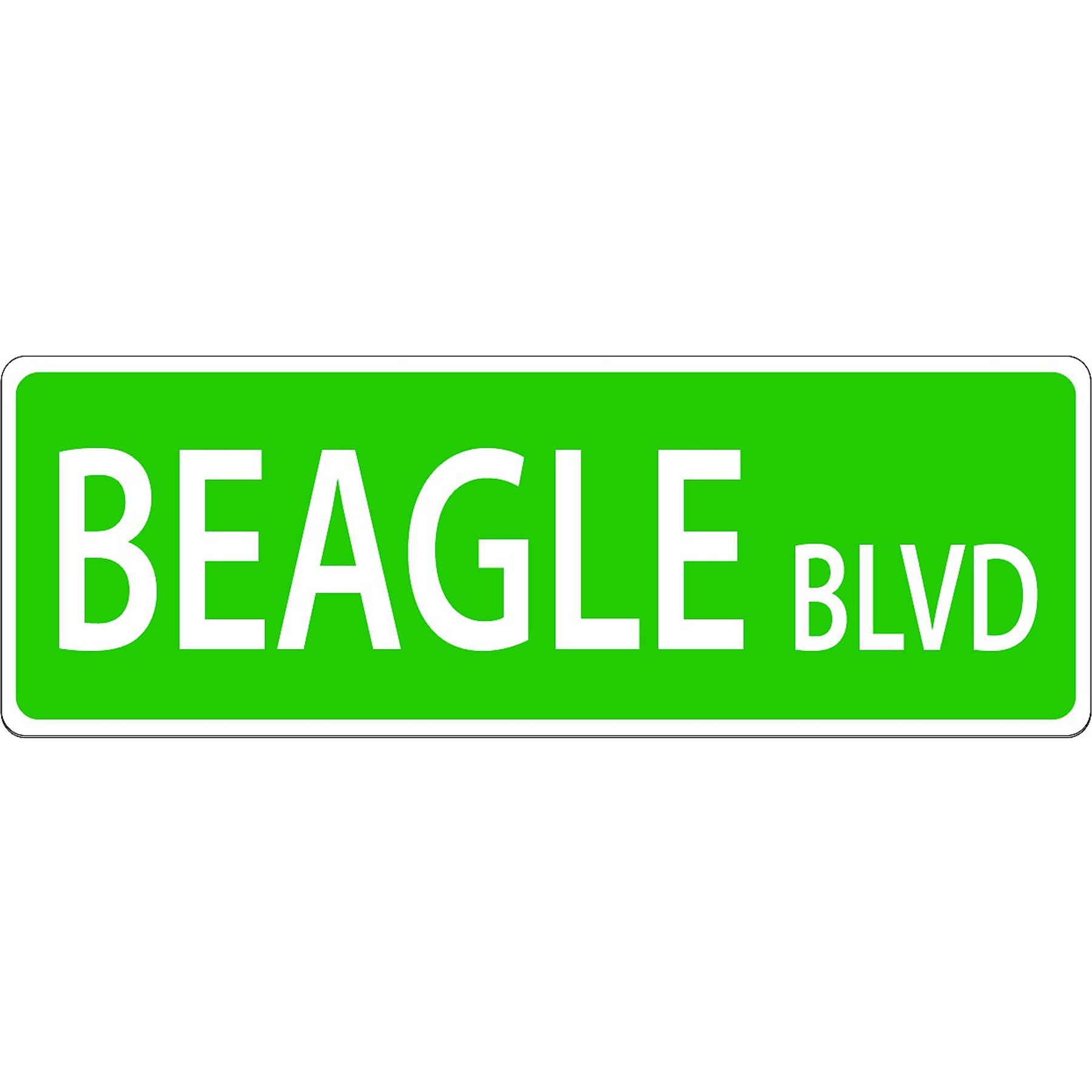Imagine This Company Dog Breed Street Sign, Beagle