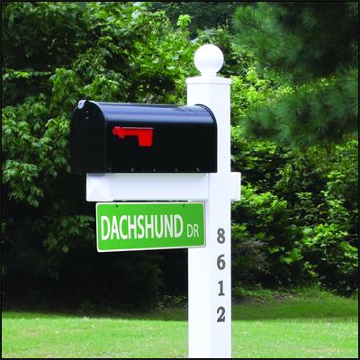 Show full view: Imagine This Company Dog Breed Street Sign, Dachshund slide 4 of 7