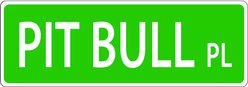 Imagine This Company Dog Breed Street Sign, Pit Bull