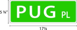 Imagine This Company Dog Breed Street Sign, Pug slide 2 of 4