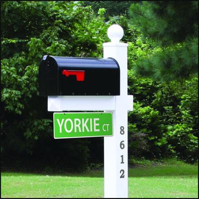 Show full view: Imagine This Company Dog Breed Street Sign, Yorkie slide 3 of 6