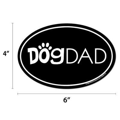 Show full view: Imagine This Company "Dog Dad" Magnet, Oval Shape slide 2 of 4