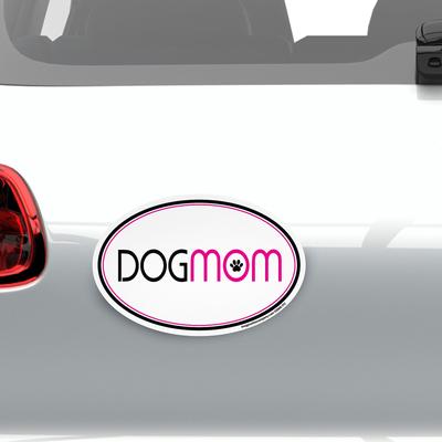 Show full view: Imagine This Company "Dog Mom" Magnet, Oval Shape slide 3 of 5