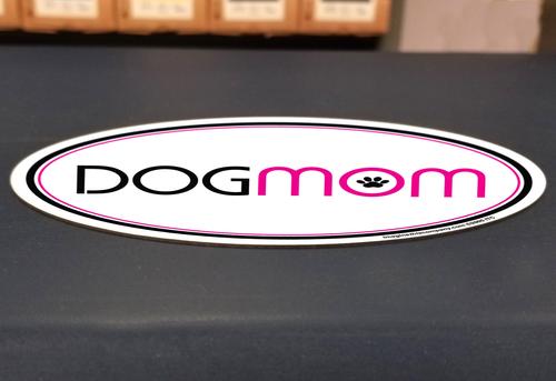Show full view: Imagine This Company "Dog Mom" Magnet, Oval Shape slide 4 of 5