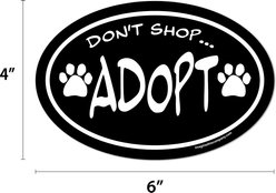 Imagine This Company "Don't Shop... Adopt" Magnet, Oval Shape slide 2 of 4