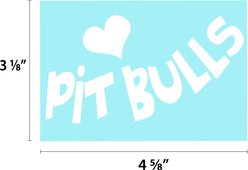 Imagine This Company Heart Pitbulls Car Window Decal slide 2 of 4