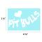 Show in main carousel: Imagine This Company Heart Pitbulls Car Window Decal slide 2 of 4