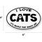 Show in main carousel: Imagine This Company "I love Cats, It's People That Annoy Me" Magnet, Oval Shape slide 2 of 5