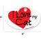 Show in main carousel: Imagine This Company "I Love My Cat" Heart Magnet, Oval Shape slide 2 of 4