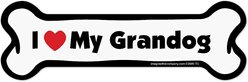 Imagine This Company "I Love My Grandog" Magnet, Bone Shape