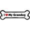 Show in main carousel: Imagine This Company "I Love My Grandog" Magnet, Bone Shape slide 1 of 6