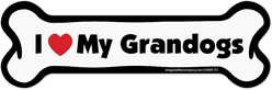 Imagine This Company "I Love My Grandogs" Magnet, Bone Shape