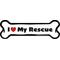 Show in main carousel: Imagine This Company "I Love My Rescue" Magnet, Bone Shape slide 1 of 5