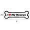 Show in main carousel: Imagine This Company "I Love My Rescue" Magnet, Bone Shape slide 3 of 5