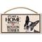 Show in main carousel: Imagine This Company "It's Not a Home Without" Wood Breed Sign, Boston Terrier slide 1 of 6