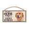 Show in main carousel: Imagine This Company "It's Not a Home Without" Wood Breed Sign, Golden Retriever slide 1 of 6