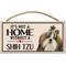 Show in main carousel: Imagine This Company "It's Not a Home Without" Wood Breed Sign, Shih Tzu slide 1 of 6