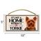 Show in main carousel: Imagine This Company "It's Not a Home Without" Wood Breed Sign, Yorkie slide 2 of 6
