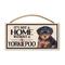 Show in main carousel: Imagine This Company "It's Not a Home Without" Wood Breed Sign, Yorkiepoo slide 1 of 6