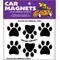 Show in main carousel: Imagine This Company Mini-Paws Car Magnet, 6 count, Black slide 1 of 5