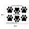 Show in main carousel: Imagine This Company Mini-Paws Car Magnet, 6 count, Black slide 2 of 5