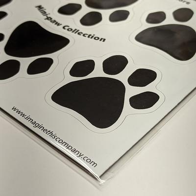 Show full view: Imagine This Company Mini-Paws Car Magnet, 6 count, Black slide 4 of 5