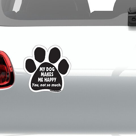 Imagine This Company "My Dog Makes Me Happy" Magnet