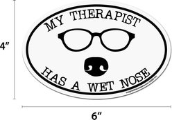 Imagine This Company "My Therapist Has A Wet Nose" Magnet, Oval Shape slide 2 of 4