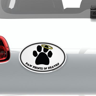 Show full view: Imagine This Company " Paw Prints In Heaven" Magnet, Oval Shape slide 3 of 5