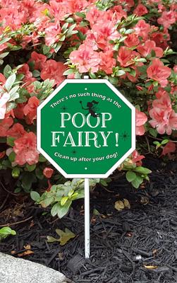 Show full view: Imagine This Company "Poop Fairy" Garden Sign, Standard slide 3 of 5