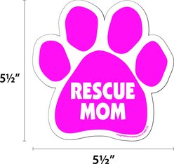 Imagine This Company "Rescue Mom" Magnet, Paw Shape slide 2 of 4
