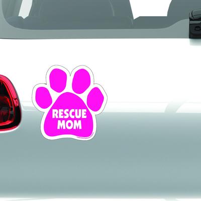 Show full view: Imagine This Company "Rescue Mom" Magnet, Paw Shape slide 3 of 5