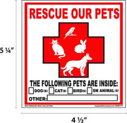 Imagine This Company "Rescue Our Pets" Decal, 2 count slide 2 of 4
