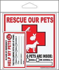 Imagine This Company "Rescue Our Pets" Decal & Wallet Card Kit