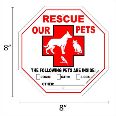 Show full view: Imagine This Company "Rescue Our Pets" Garden Sign, Standard slide 2 of 6